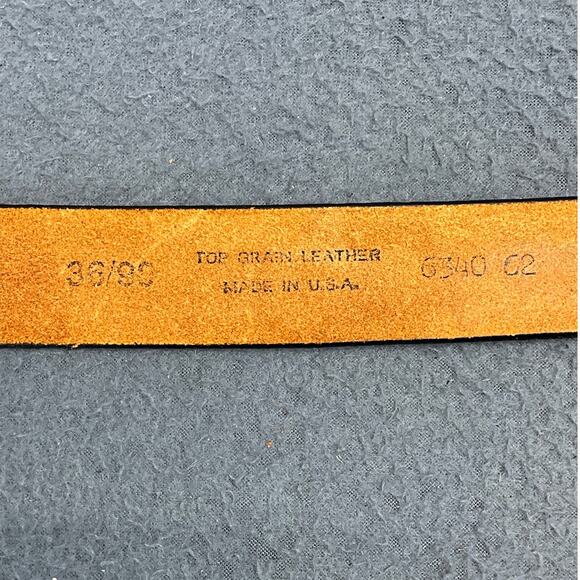 Vintage Budweiser King Of Beers Black Leather Tooled Western Belt Men 34” - 39” - Picture 7 of 8